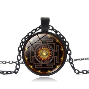 Sacred Sri Yantra Necklace Pendant
